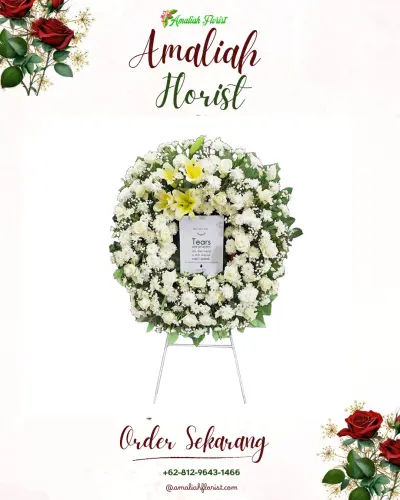 Krans Bunga Duka Cita di Kedaleman