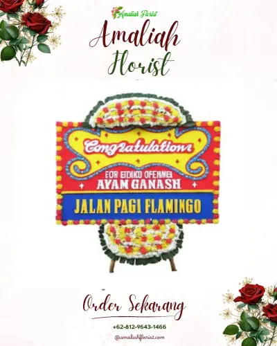 Bunga Papan Congratulation di Kedaleman